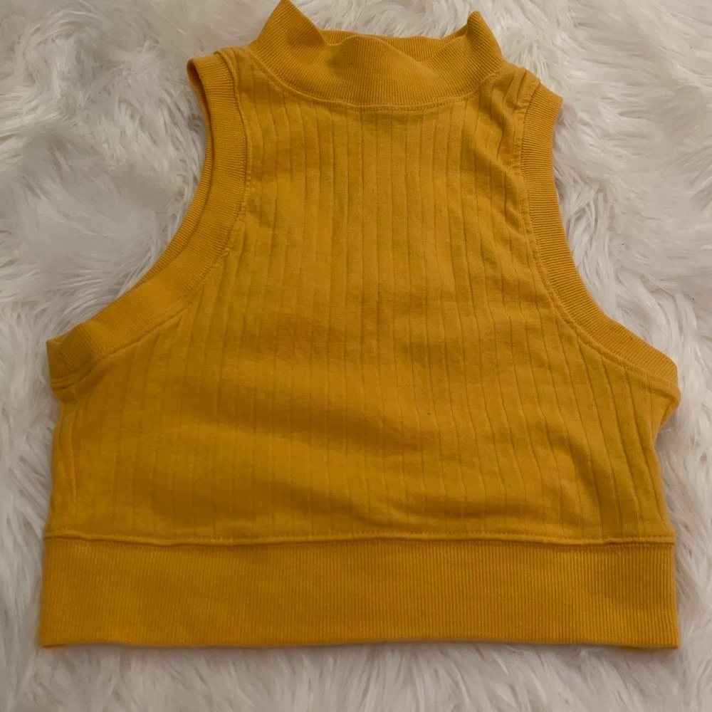 cute forever21 orange sleeveless top